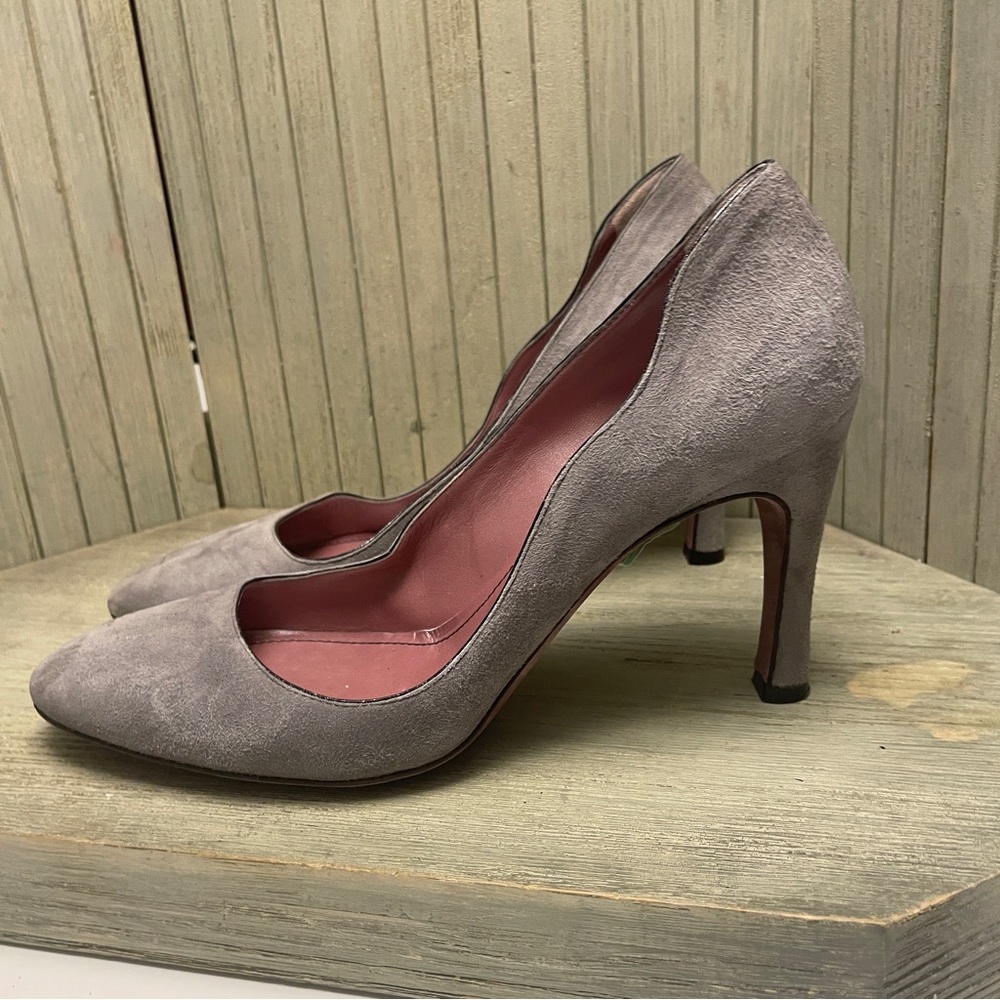 Jean-Michael Cazabat Grey Suede Heels Made in Italy 38